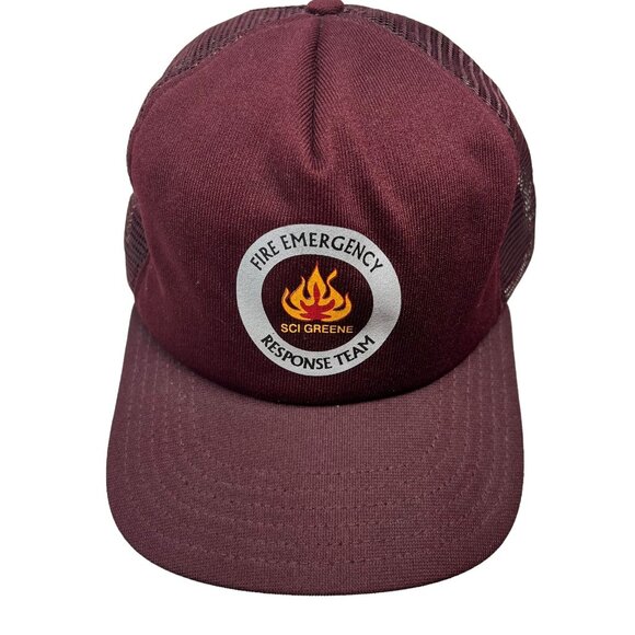 SCI Greene Fire Emergency Response Team Prison Vintage Mesh Trucker Snapback Hat - Picture 2 of 9